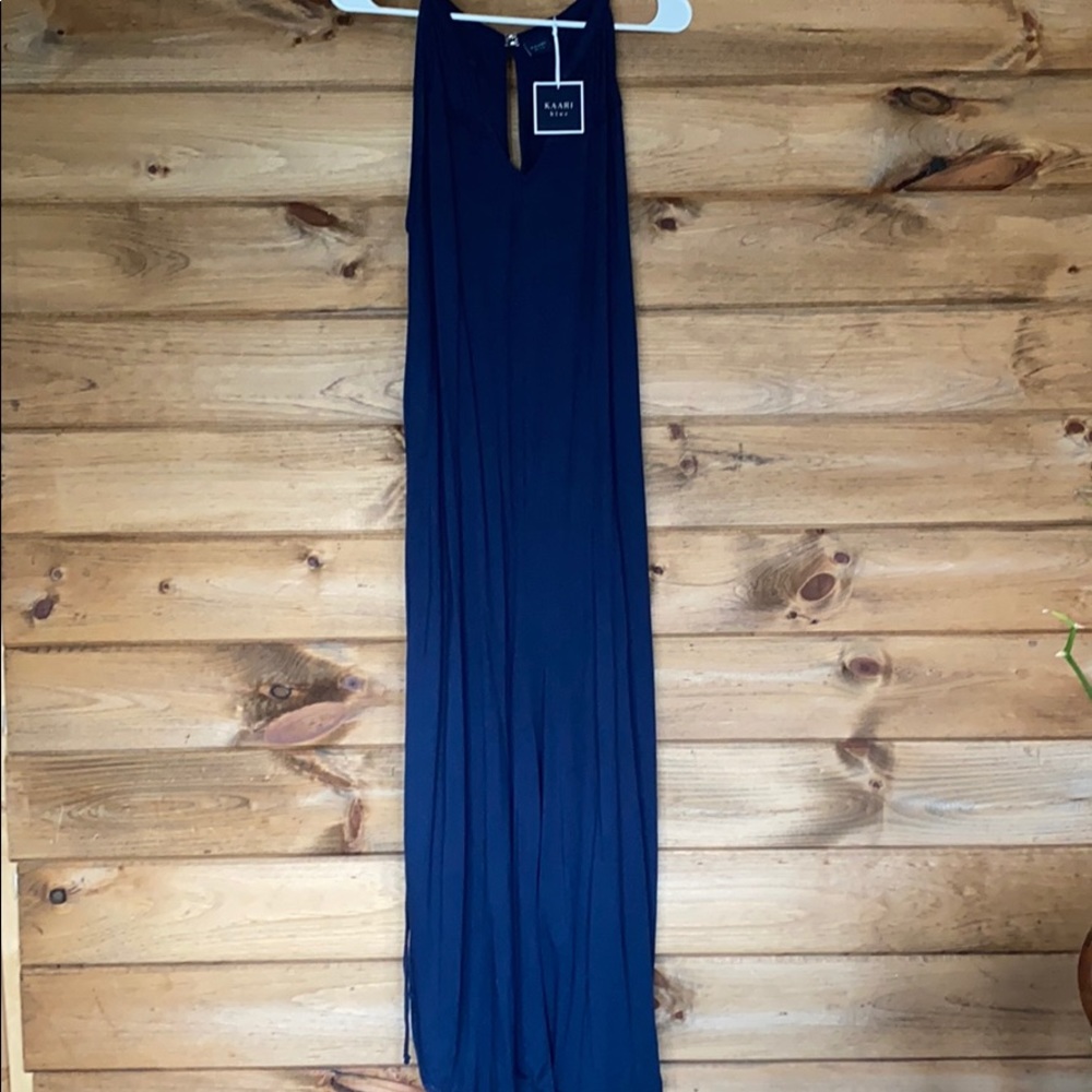 NWT Kamari Blue sleeveless jumpsuit